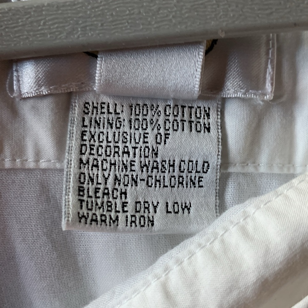 Talbots women’s size 6 white embroidered lined midi skirt coastal Euro summer - Picture 16 of 16